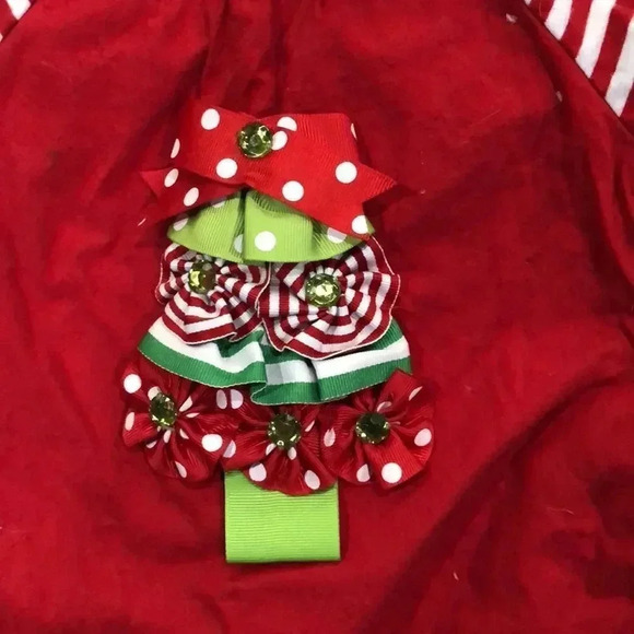 Bundle of 2 Christmas dresses, one Rare Editions size 3T, Emily Rose size 4 - Picture 6 of 8
